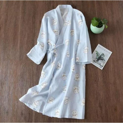 Japanese Cotton Summer Short Sleeve Pajamas Set BE014 - Egirldoll