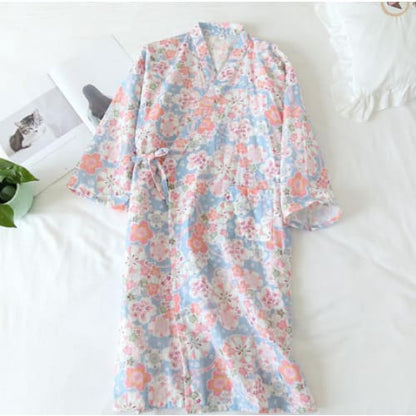 Japanese Cotton Summer Short Sleeve Pajamas Set BE014 - Egirldoll