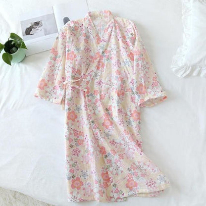 Japanese Cotton Summer Short Sleeve Pajamas Set BE014 - Egirldoll