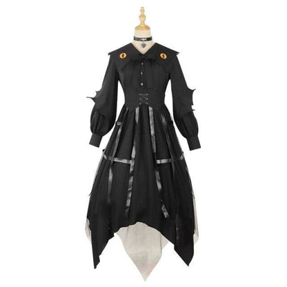 Japanese Fashion Lantern Sleeve Gothic Lolita Cosplay Dress BE005 - Egirldoll