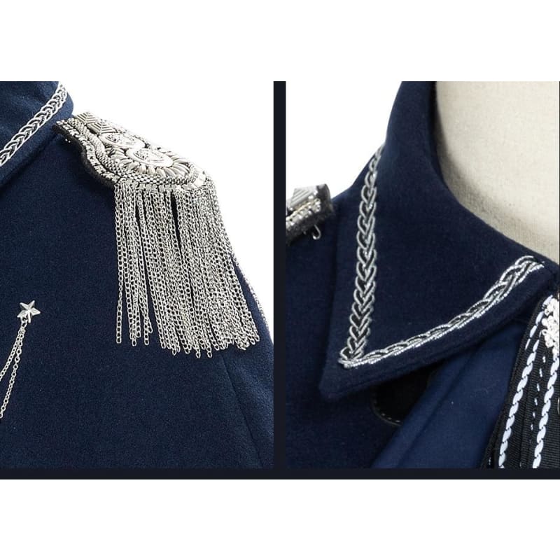 Japanese Fashion Navy Kawaii Cloak Gothic Lolita Dress Cape BE003 - Egirldoll