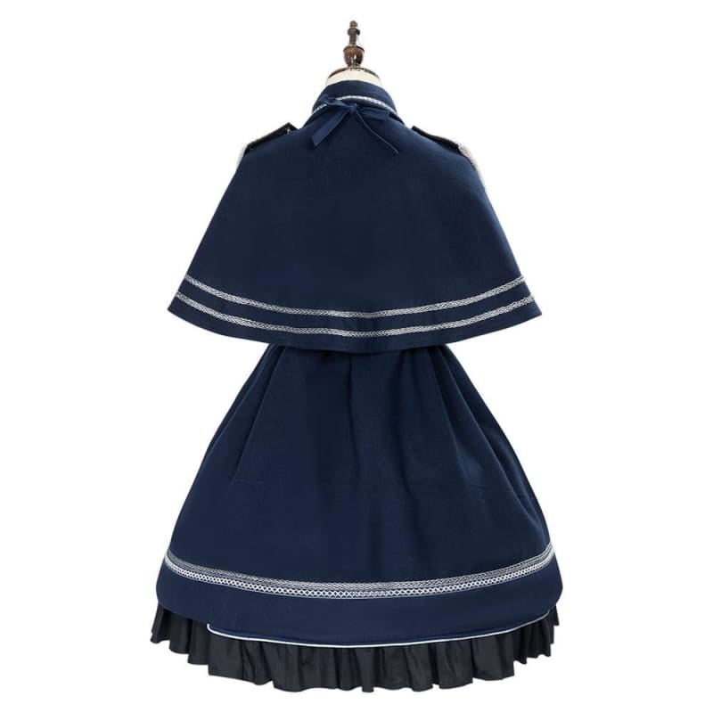 Japanese Fashion Navy Kawaii Cloak Gothic Lolita Dress Cape BE003 - Egirldoll