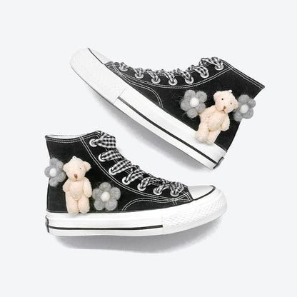 Japanese Hand Made Bear High Top Sneaker EG16743 - Egirldoll