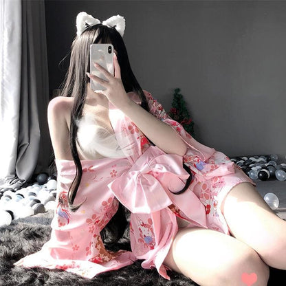 Japanese Style Kimono Sexy Cosplay Uniform Pajamas EG200 - Egirldoll