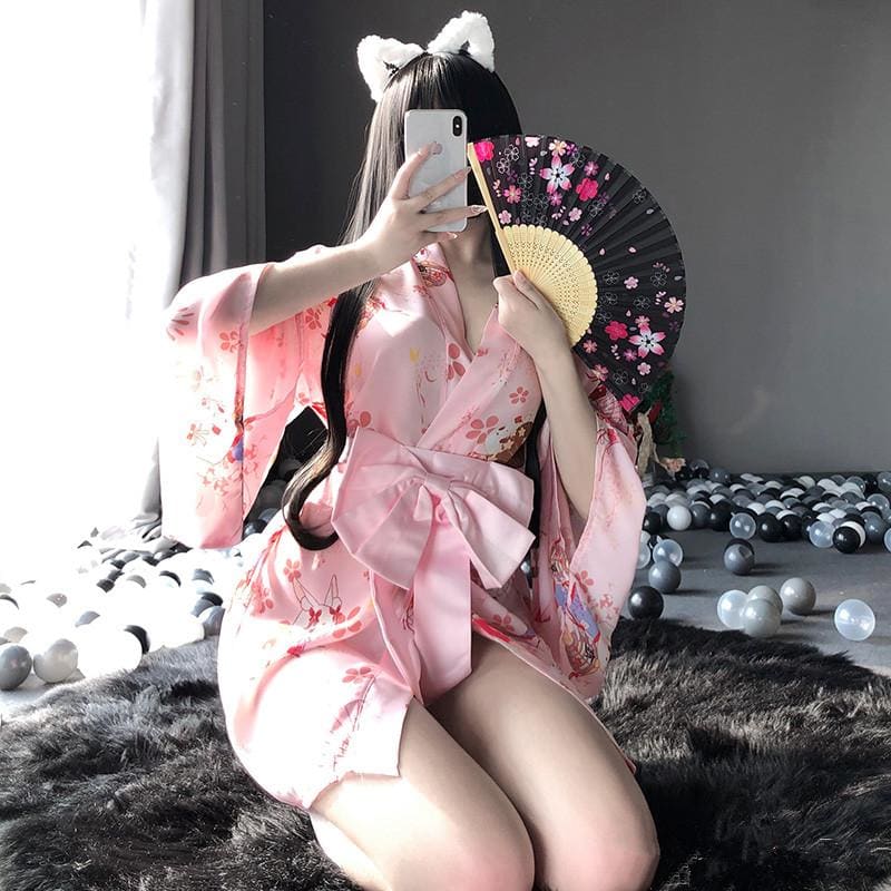 Japanese Style Kimono Sexy Cosplay Uniform Pajamas EG200 - Egirldoll