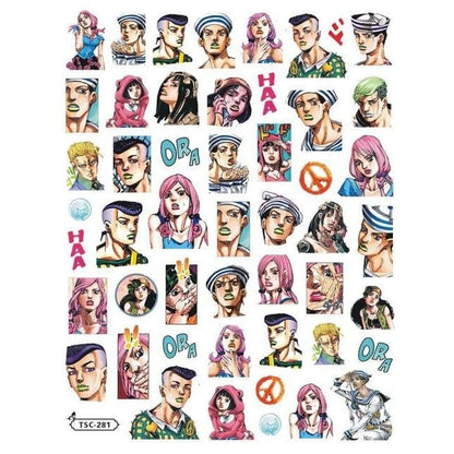 JO HERO TSC Cute Stone Age 3D Nail Art Finished Sticker Patch BE022 - Egirldoll