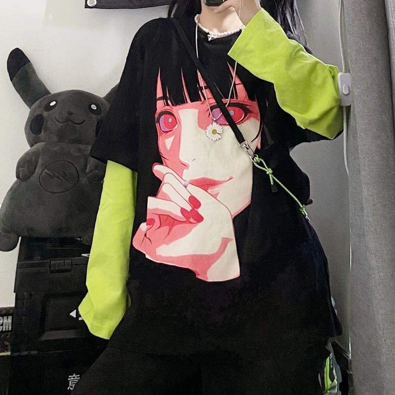 Kakegurui Jabami Yumeko Anime Harajuku T-shirt EG16309 - Egirldoll