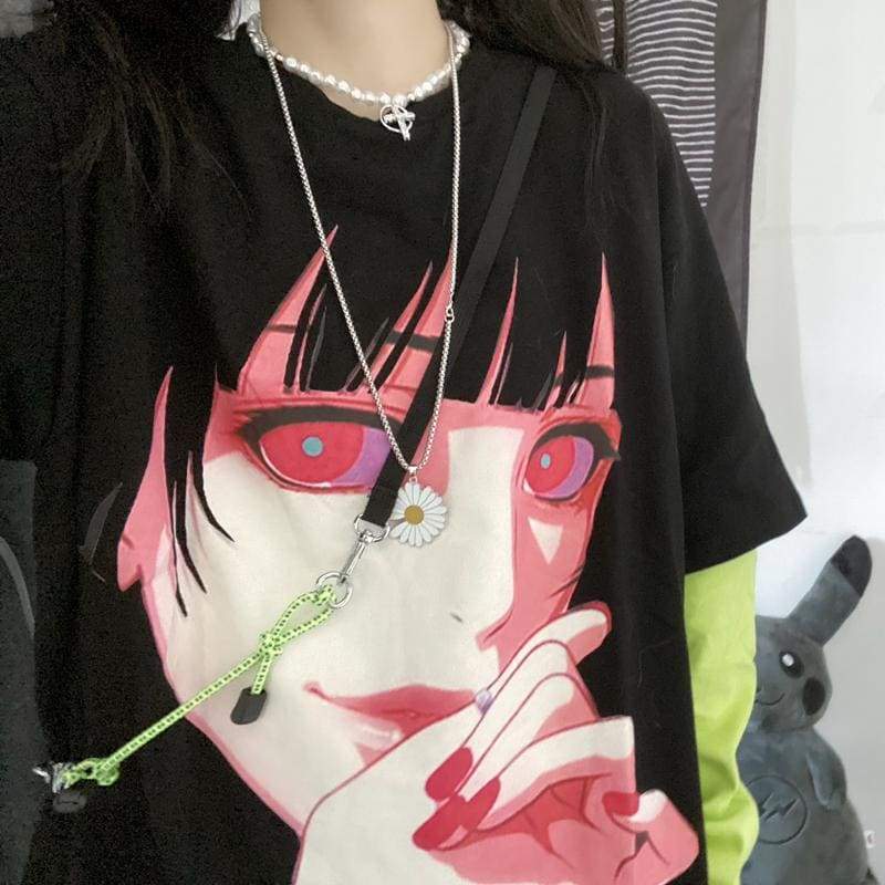 Kakegurui Jabami Yumeko Anime Harajuku T-shirt EG16309 - Egirldoll