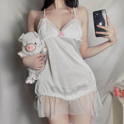 Kawaii Babydoll Silk Nightgown EG323 - Egirldoll