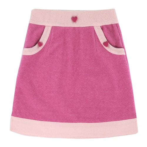 Kawaii Barbie Style Pink Hot Pink Love Hearts Cardigan Top Skirt Set ON108 - Egirldoll