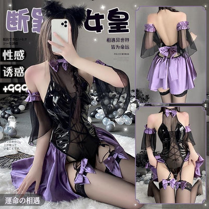 Kawaii Black Purple Dark Princess Set ON173 - Egirldoll