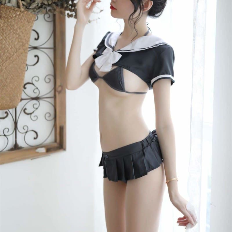 Kawaii Bow Sailor Uniform Lingerie Set EG14193 - Egirldoll