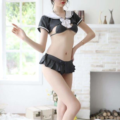 Kawaii Bow Sailor Uniform Lingerie Set EG14193 - Egirldoll