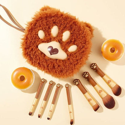 Kawaii Cat Paw Fluffy Makeup Brush ME65 - Egirldoll