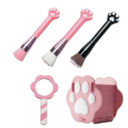 Kawaii Cat Paw Fluffy Makeup Brush ME65 - Egirldoll