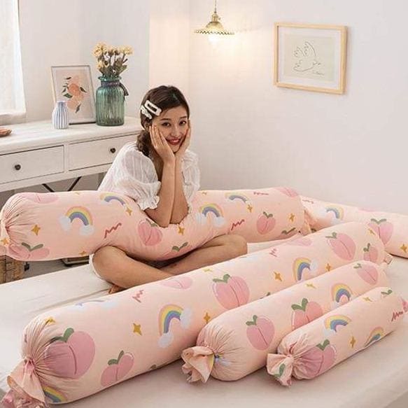 Kawaii Comfy Pastel Peaches Plush Hold Hug Pillow SP16441 - Egirldoll