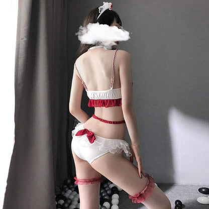 Kawaii Cute Nurse Cosplay Uniform Christmas Lingerie Set EG16894 - Egirldoll