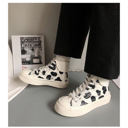 Kawaii Fashion Cow Print Shoes FY006 - Egirldoll