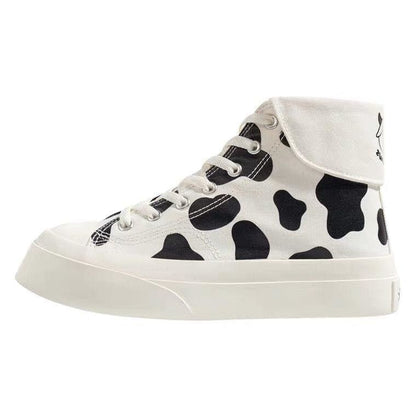 Kawaii Fashion Cow Print Shoes FY006 - Egirldoll