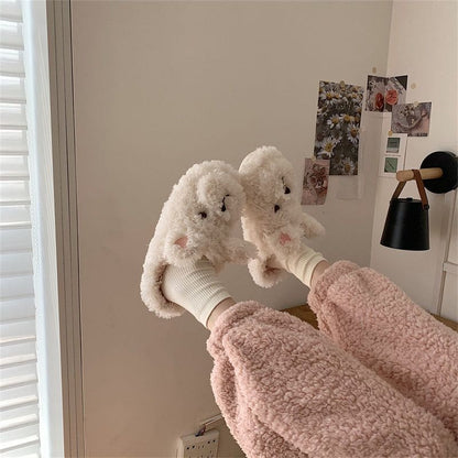 Kawaii Fleece Bear Home Slippers ME51 - Egirldoll