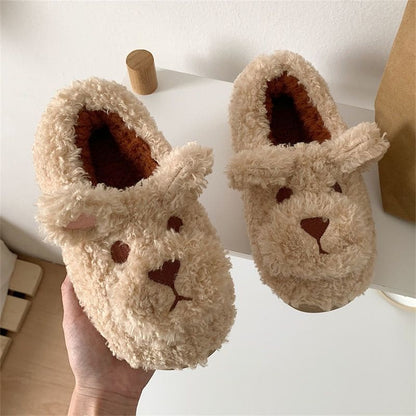 Kawaii Fleece Bear Home Slippers ME51 - Egirldoll