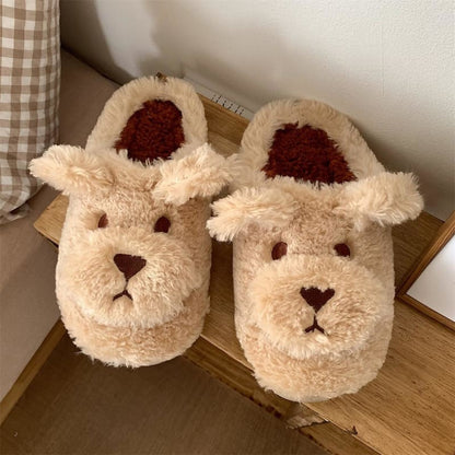 Kawaii Fleece Bear Home Slippers ME51 - Egirldoll