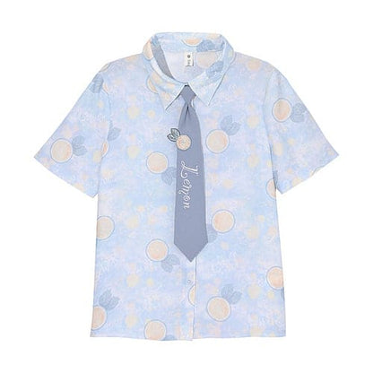 Kawaii Lemon T-shirt and Tie ON342 - Egirldoll