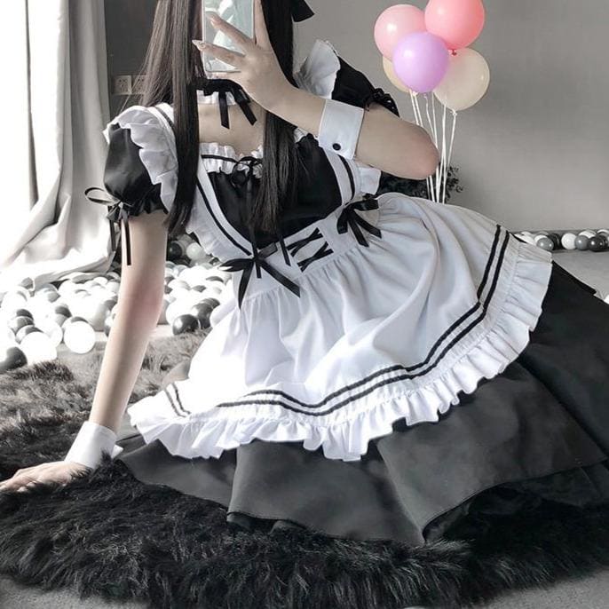 Kawaii Lolita Maid Outfit Cute Maid Dress EG201 - Egirldoll