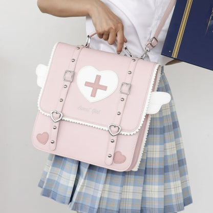 Kawaii Lolita Medic Angel Wings Nurse Backpack ON468 - bag