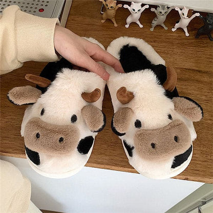 Kawaii Milk Cow Slippers Kimi - Egirldoll