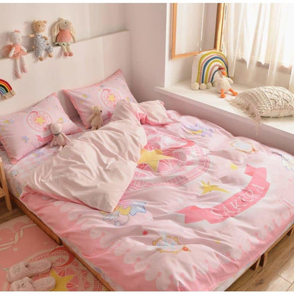 Kawaii Pastel Fashion CardCaptor Sakura Anime Bedding Set SS1621 - Egirldoll