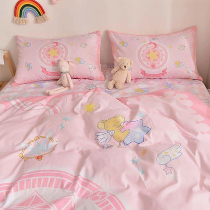 Kawaii Pastel Fashion CardCaptor Sakura Anime Bedding Set SS1621 - Egirldoll