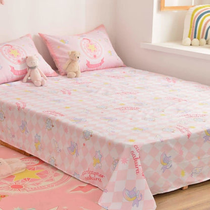 Kawaii Pastel Fashion CardCaptor Sakura Anime Bedding Set SS1621 - Egirldoll