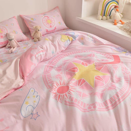 Kawaii Pastel Fashion CardCaptor Sakura Anime Bedding Set SS1621 - Egirldoll