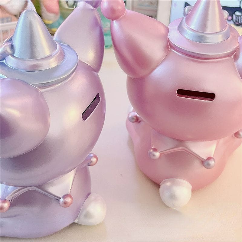 Kawaii Pastel Purple Pink Kuromi Pen Holder and Coin Bank ON543 - Egirldoll