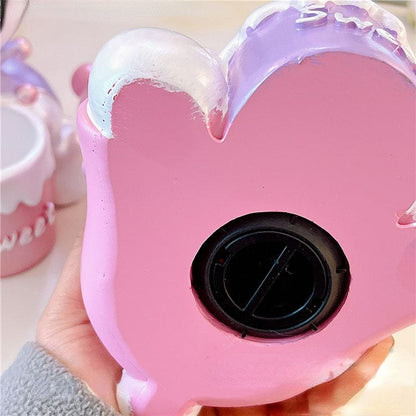 Kawaii Pastel Purple Pink Kuromi Pen Holder and Coin Bank ON543 - Egirldoll