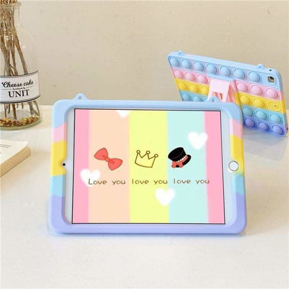 Kawaii Pastel Rainbow Cute Ipad Protect Case SS1622 - Egirldoll