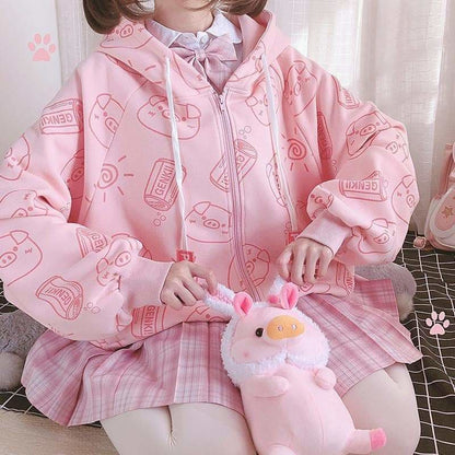 Kawaii Piggy Coat SP15711 - Egirldoll