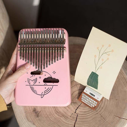 Kawaii Pink Pastel Whale Kalimba Thumb Instrument SP16013 - Egirldoll