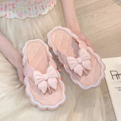 Kawaii Pink Princess Summer Bow Sandals ON271 - Egirldoll