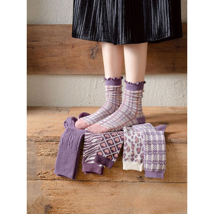 Kawaii Purple Comfy Socks ON355 - Egirldoll