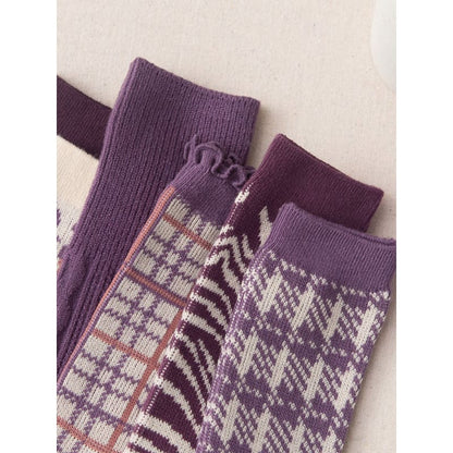 Kawaii Purple Comfy Socks ON355 - Egirldoll