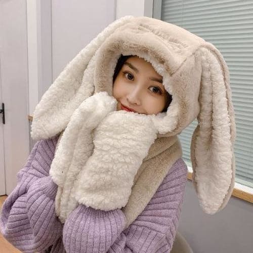 Kawaii Rabbit Hat long Ears Cute Cartoon Plush Cap For Winter FY034 - Egirldoll