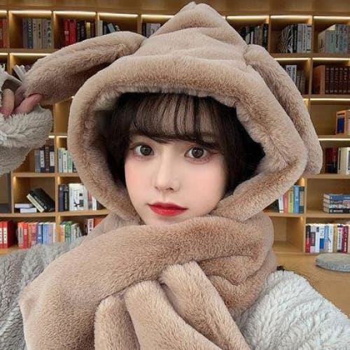 Kawaii Rabbit Hat long Ears Cute Cartoon Plush Cap For Winter FY034 - Egirldoll