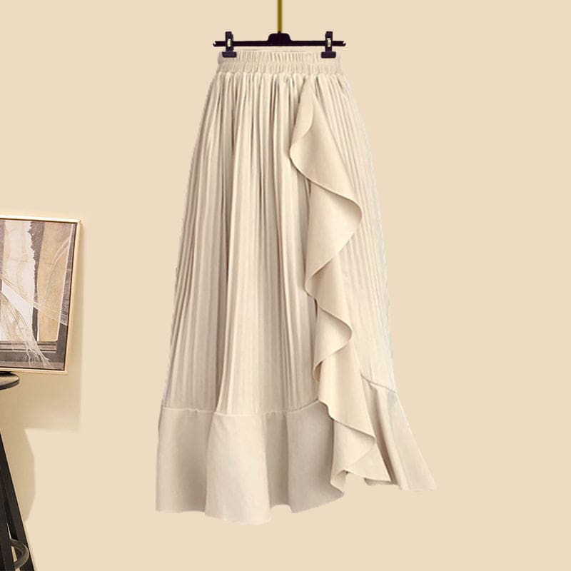 Kawaii Shawl Sweater Pleated Skirt Two Pieces Set ON238 - Egirldoll