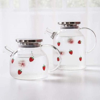 Kawaii Strawberry Glass Water Pot EG16590 - Egirldoll