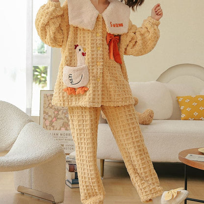 Kawaii Styles Lovely Cartoon Plush Pajamas ON265 - Egirldoll