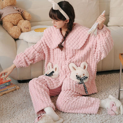 Kawaii Styles Lovely Cartoon Plush Pajamas ON265 - Egirldoll