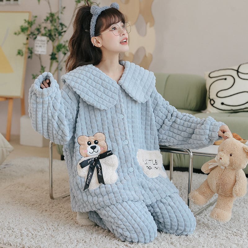 Kawaii Styles Lovely Cartoon Plush Pajamas ON265 - Egirldoll