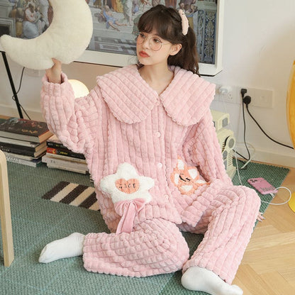 Kawaii Styles Lovely Cartoon Plush Pajamas ON265 - Egirldoll